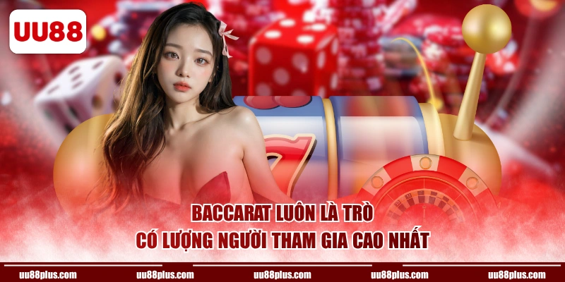 Baccarat luôn là trò có lượng người tham gia cao nhất