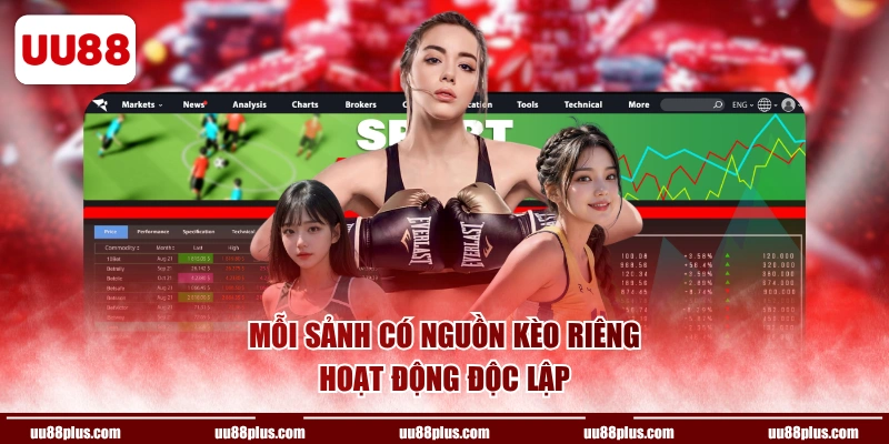 Mỗi sảnh có nguồn kèo riêng, hoạt động độc lập
