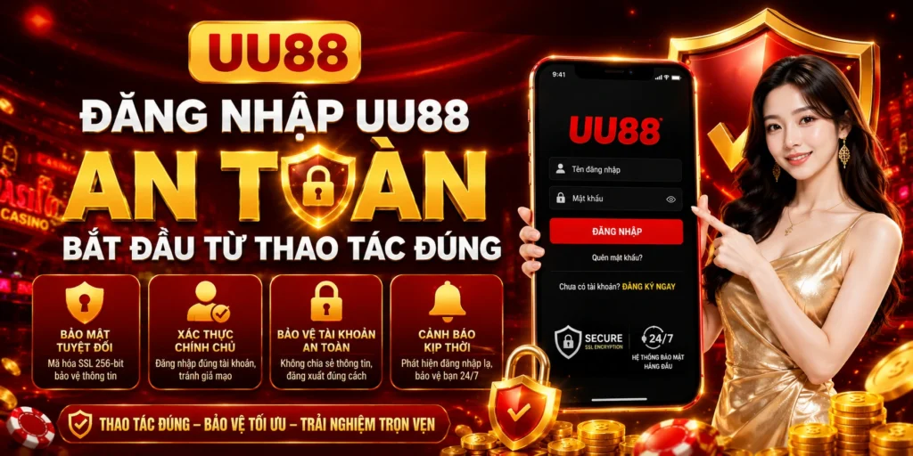 Đăng nhập UU88 an toàn bắt đầu từ thao tác đúng