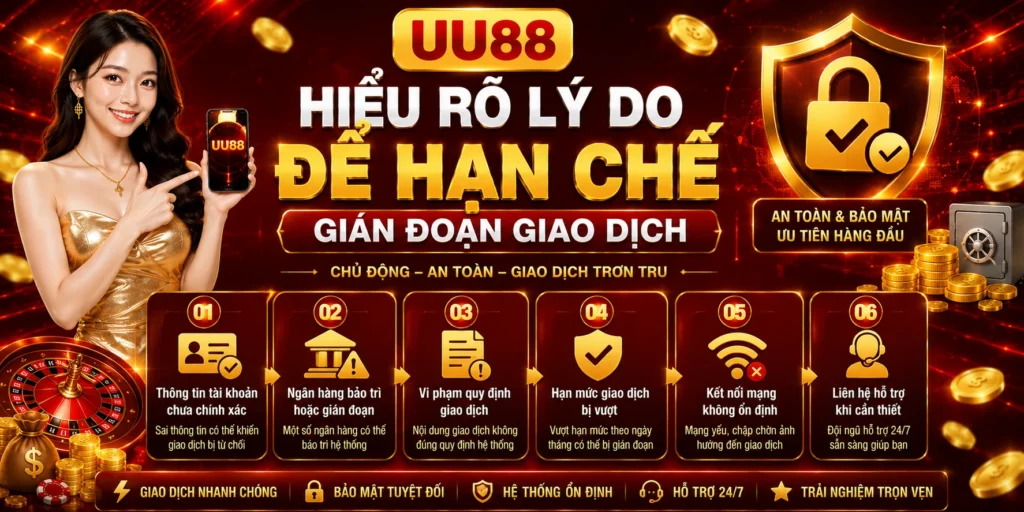 Hiểu rõ lý do để hạn chế gián đoạn giao dịch